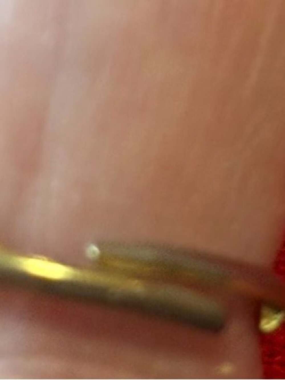 Vintage Adjustable Confetti Glitter Dome Cocktail Ring | Gold Tone Statement Rin - Picture 3 of 3